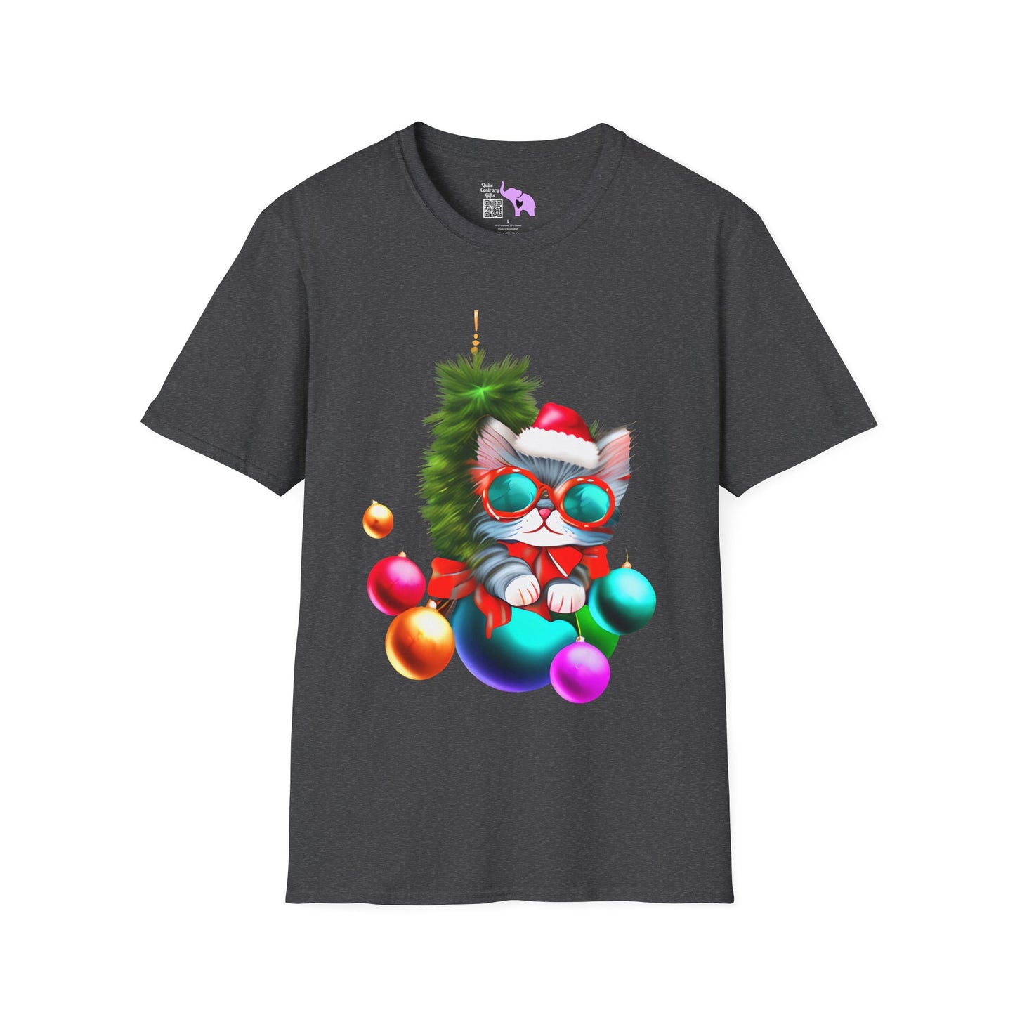 Christmas Ornaments Kitten Adult T-shirt