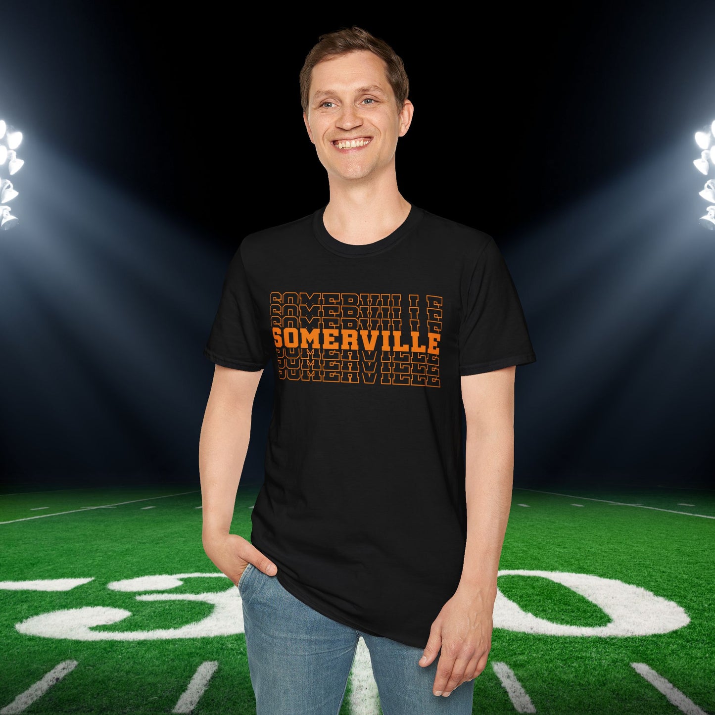 Somerville (Stacked) Adult T-shirt