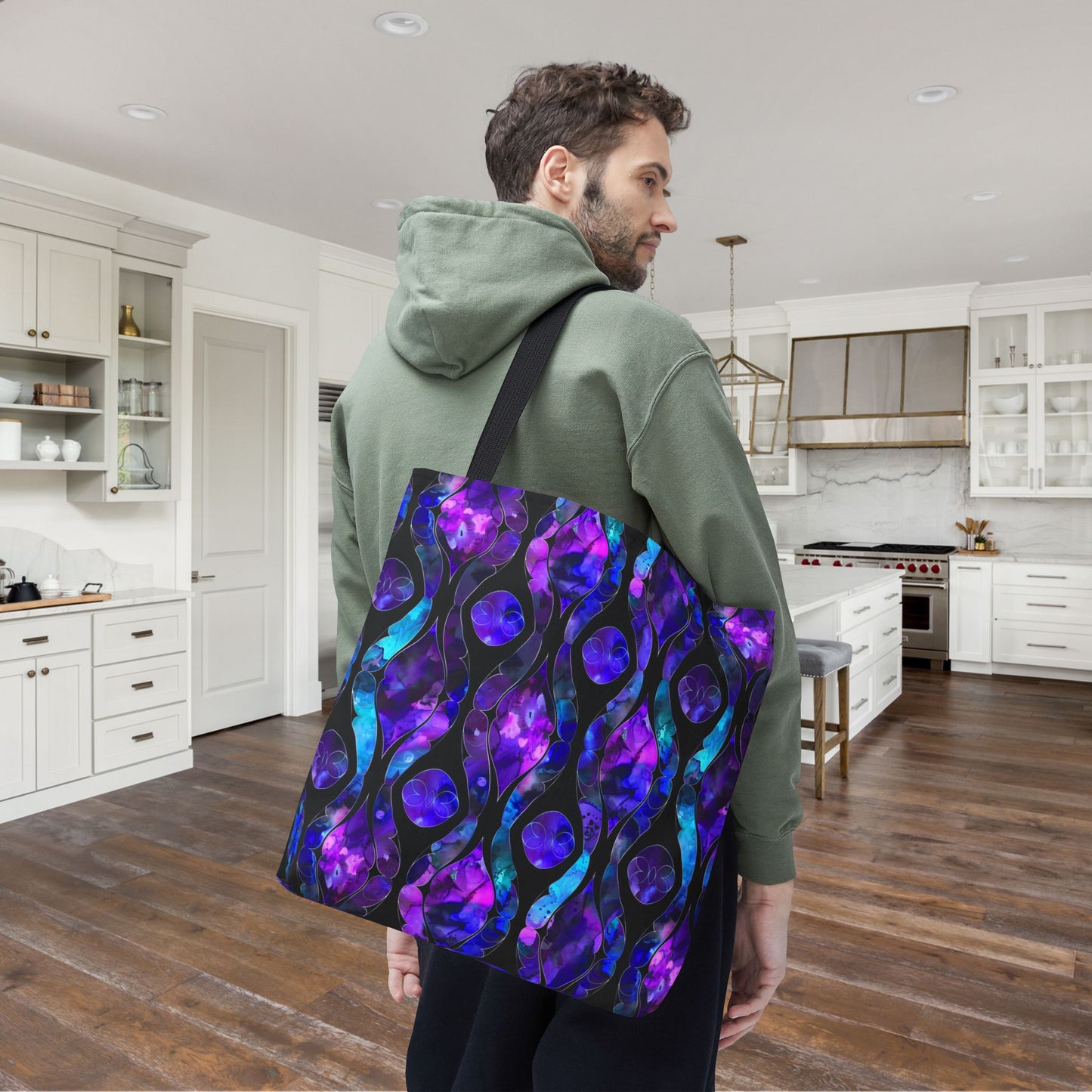 Celestial Glass Canvas Tote Bag