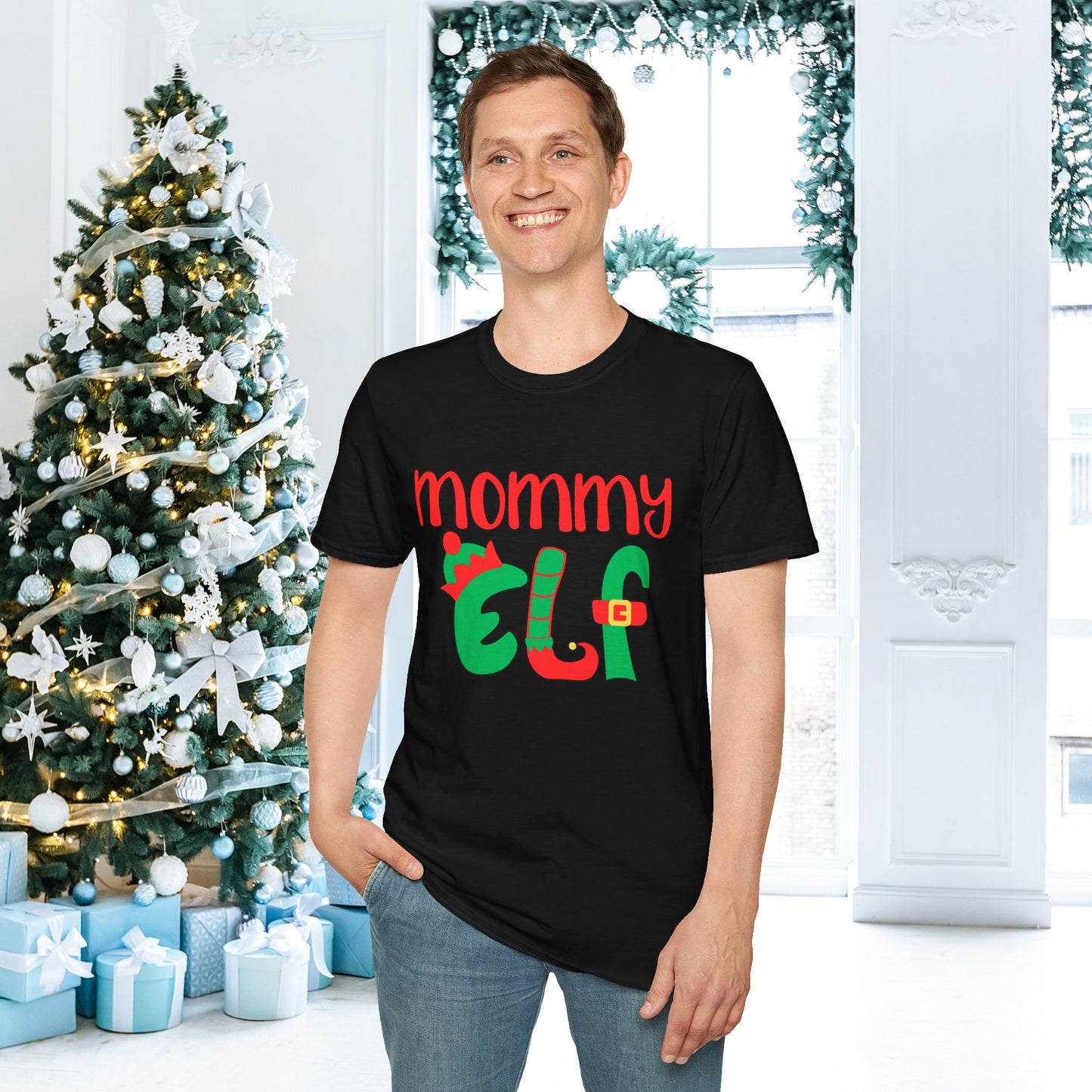 Mommy Elf Adult T-shirt