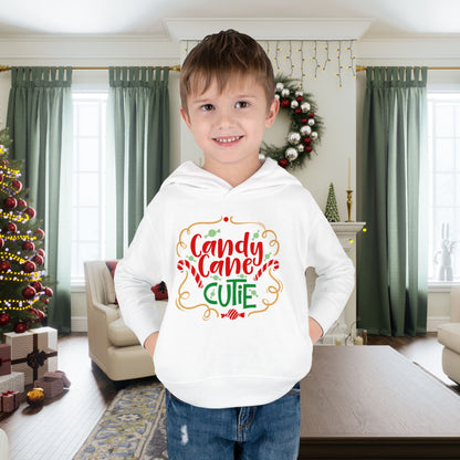 Candy Cane Cutie Toddler Pullover Fleece Hoodie