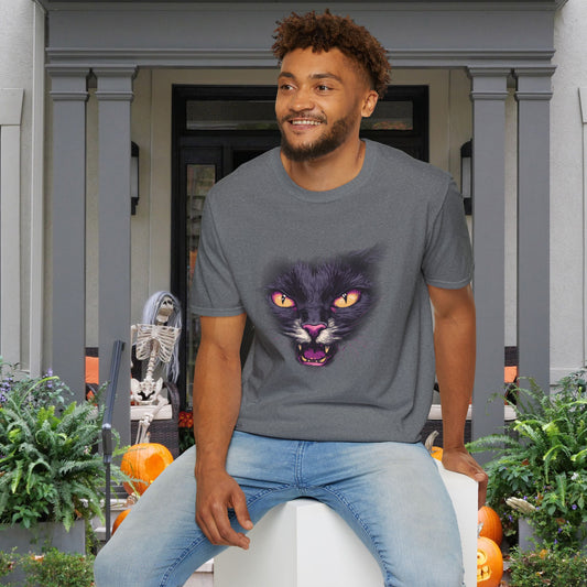 Black Cat Face T-shirt