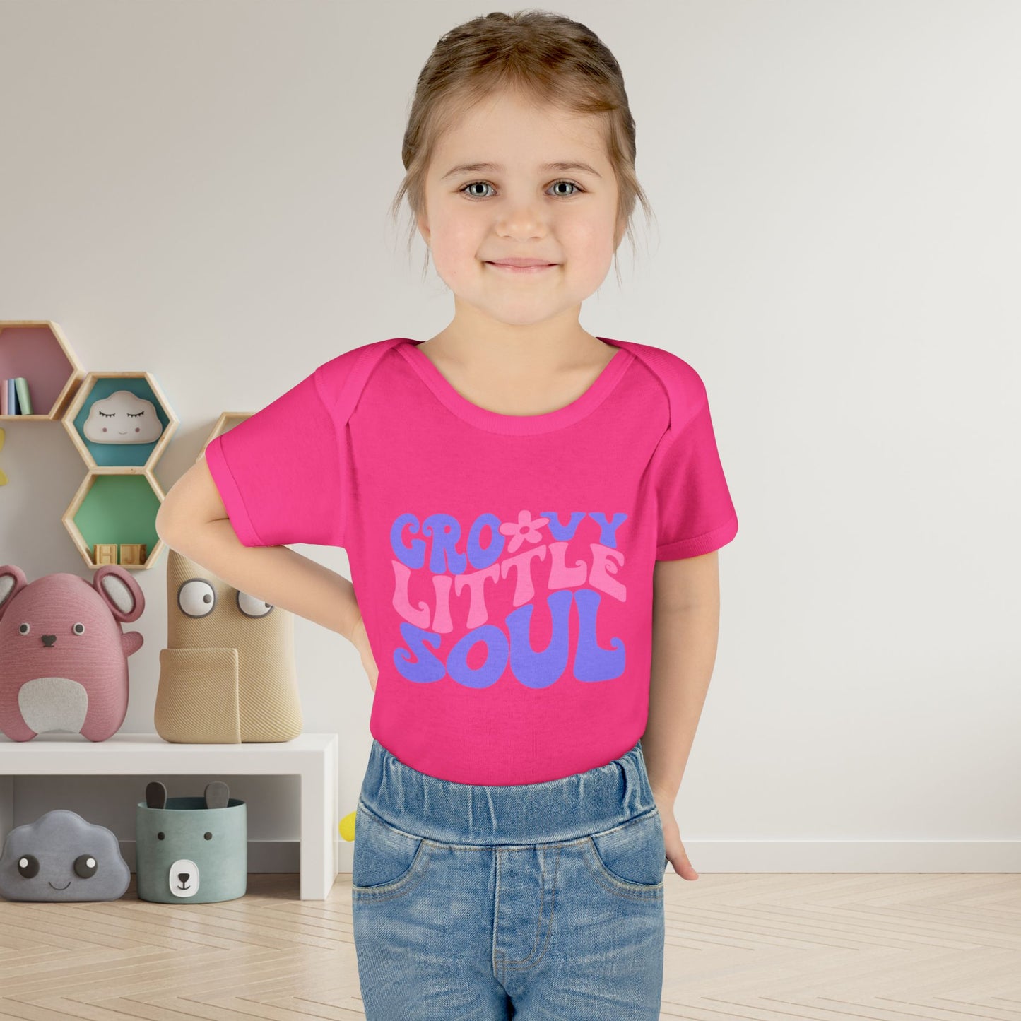 Groovy Little Soul Infant Baby Rib Bodysuit