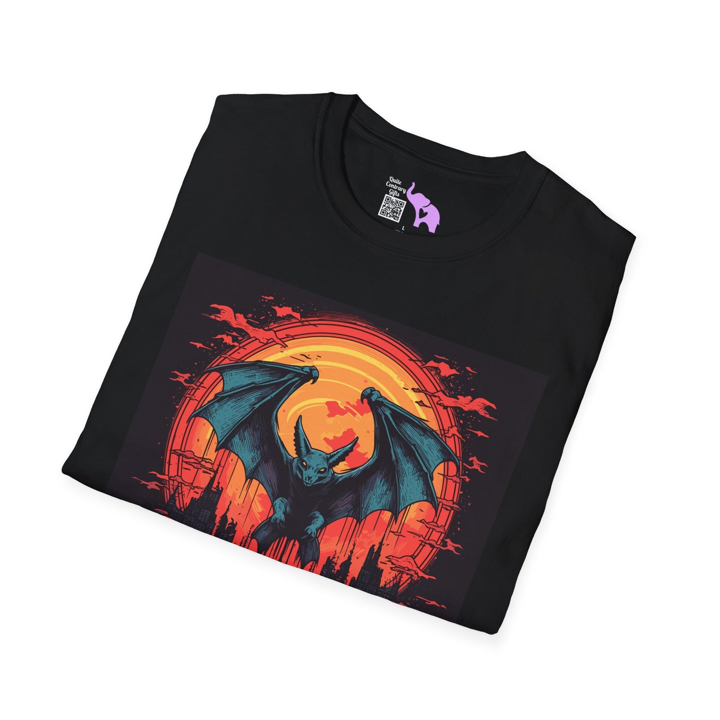 Creepy Bats Over Moon 8 T-shirt