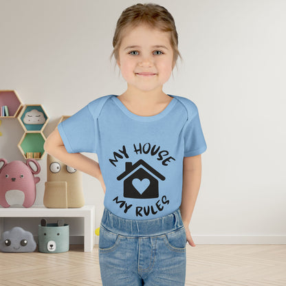 My House My Rules Infant Baby Rib Bodysuit