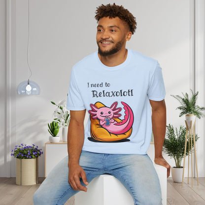I Need to Relaxolotl Adult T-shirt