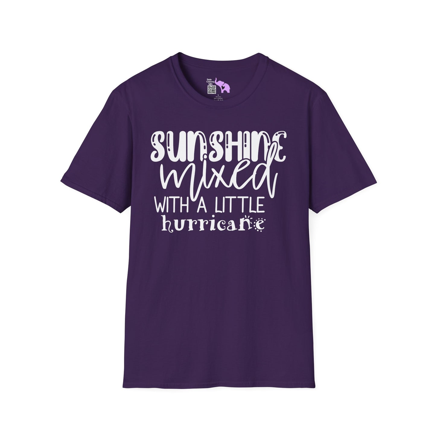 Sunshine Mixed With A Little Hurricane Adult T-shirt