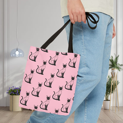 Siamese Charm – Pink Whisper Canvas Tote Bag