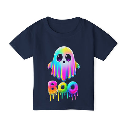 Neon Ghostly Boo Heavy Cotton™ Toddler T-shirt