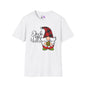 Deck the Halls Plaid Gnome Adult T-shirt