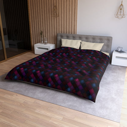 Velvet Patchwork Print Microfiber Duvet Cover