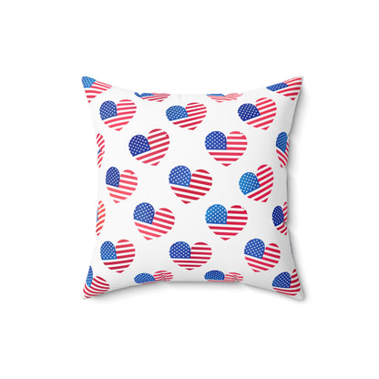Hearts of Freedom Throw Pillow