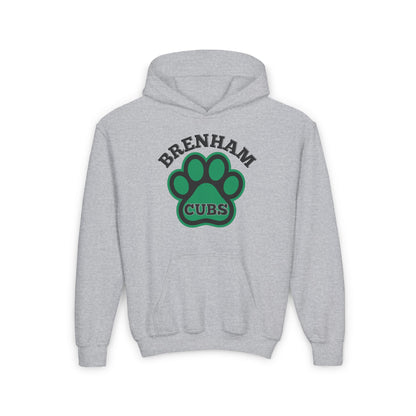 Brenham Paw Pride Youth Heavy Blend Hoodie