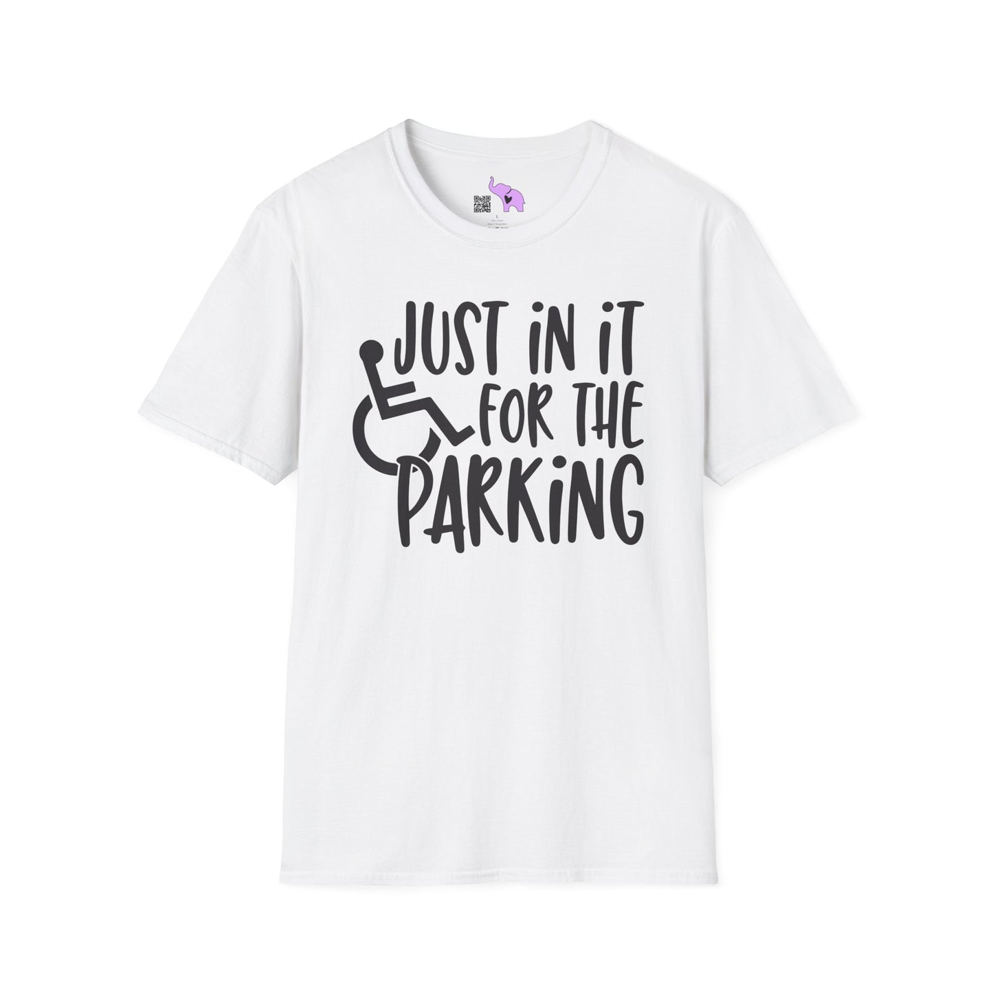 Just In It For The Parking (Wheelchair User) Adult T-shirt