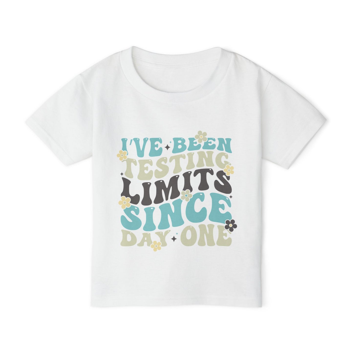I've Been Testing Limits Since Day One Heavy Cotton™ Toddler T-shirt