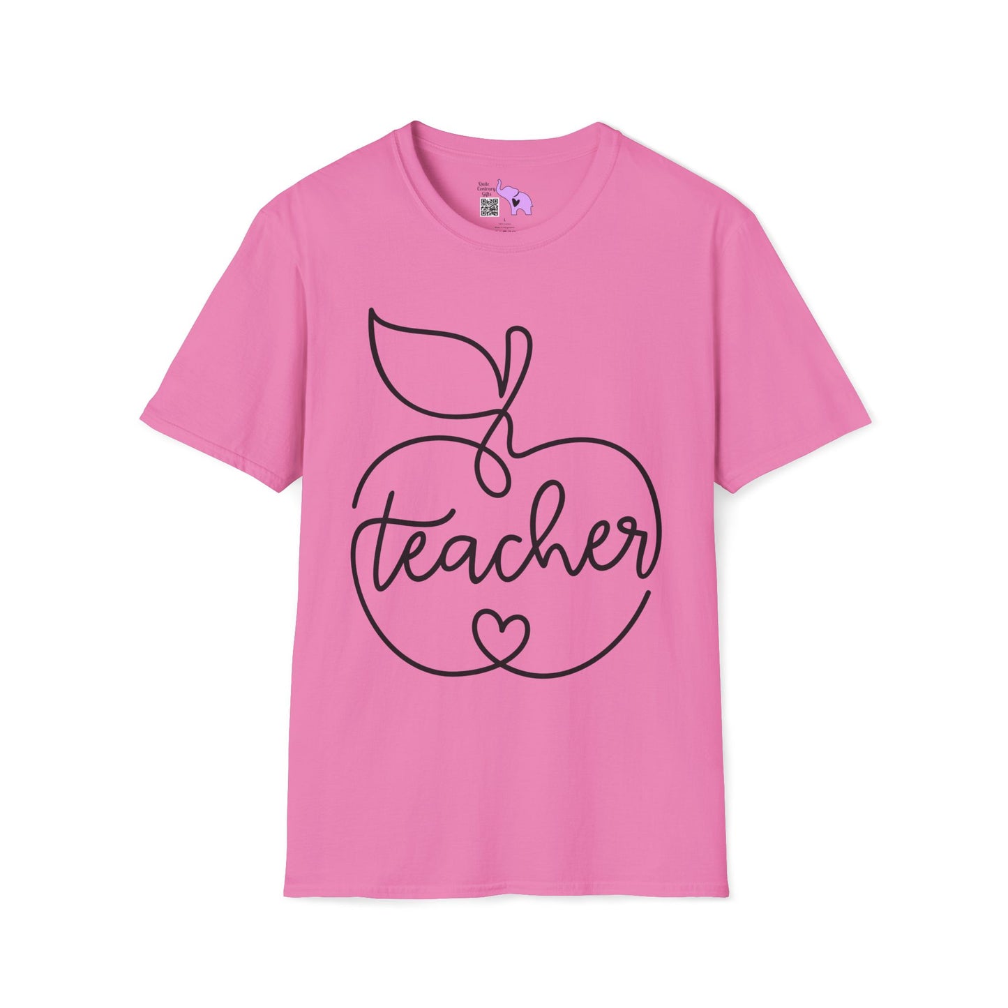 Teacher w/Apple Adult T-shirt