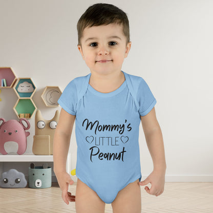 Mommy's Little Peanut Infant Baby Rib Bodysuit