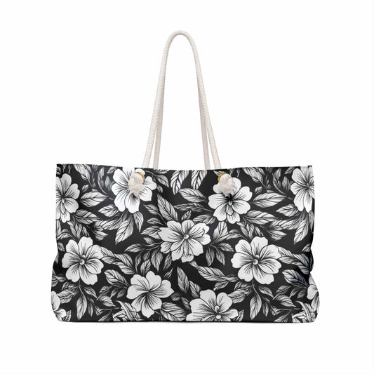 Monochrome Paradise Bloom Weekender Bag