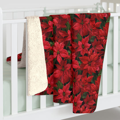 Crimson Noel Fleece Blanket