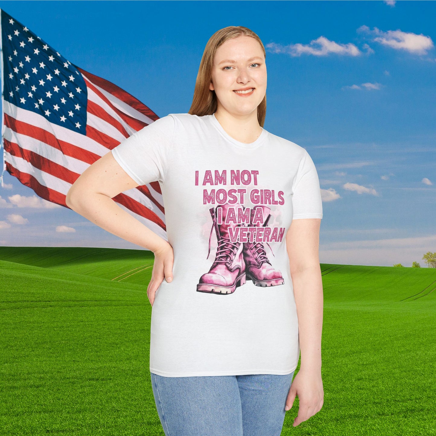 I'm Not Most Girls I Am A Veteran Adult T-Shirt