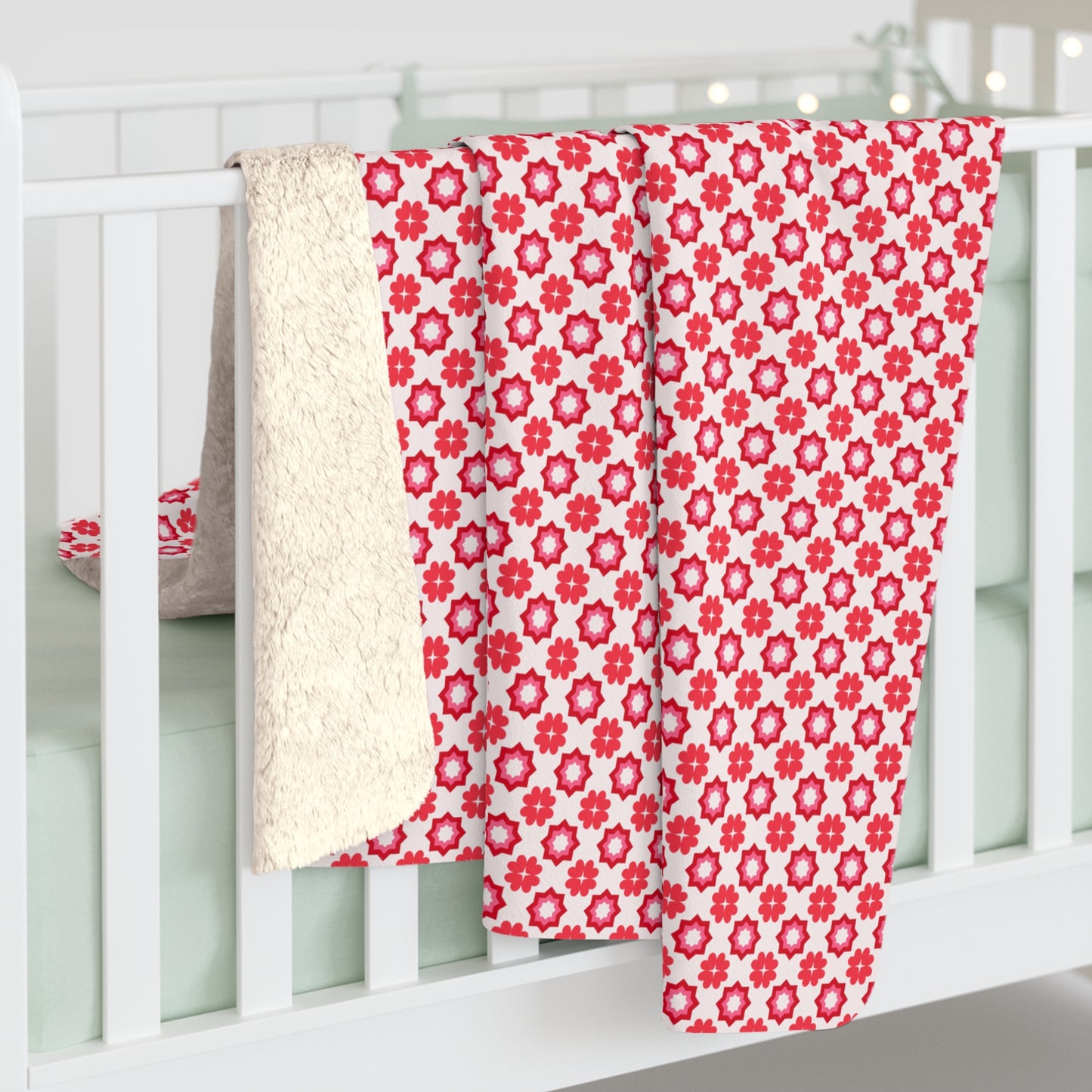 Scarlet Star Garden Fleece Blanket