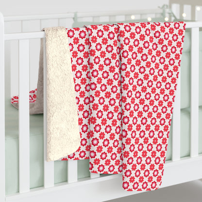 Scarlet Star Garden Fleece Blanket
