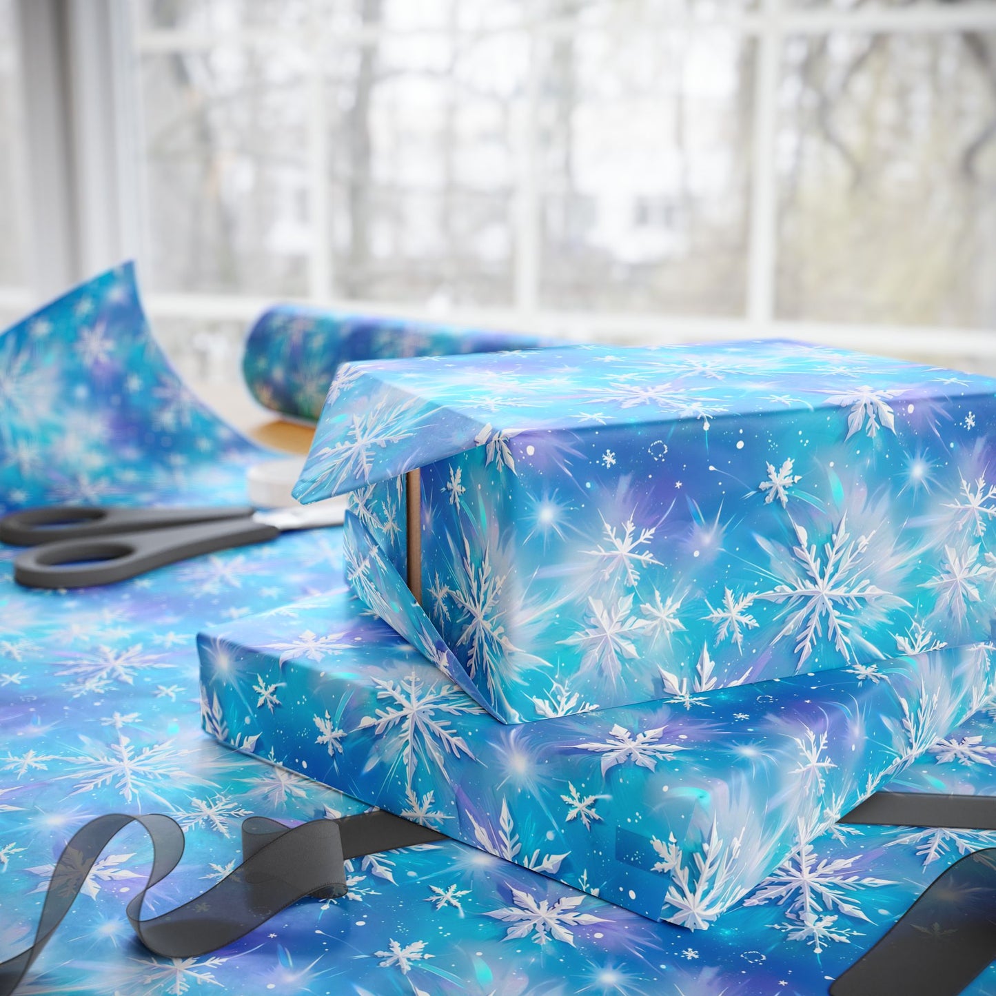 Frosted Elegance Wrapping Paper