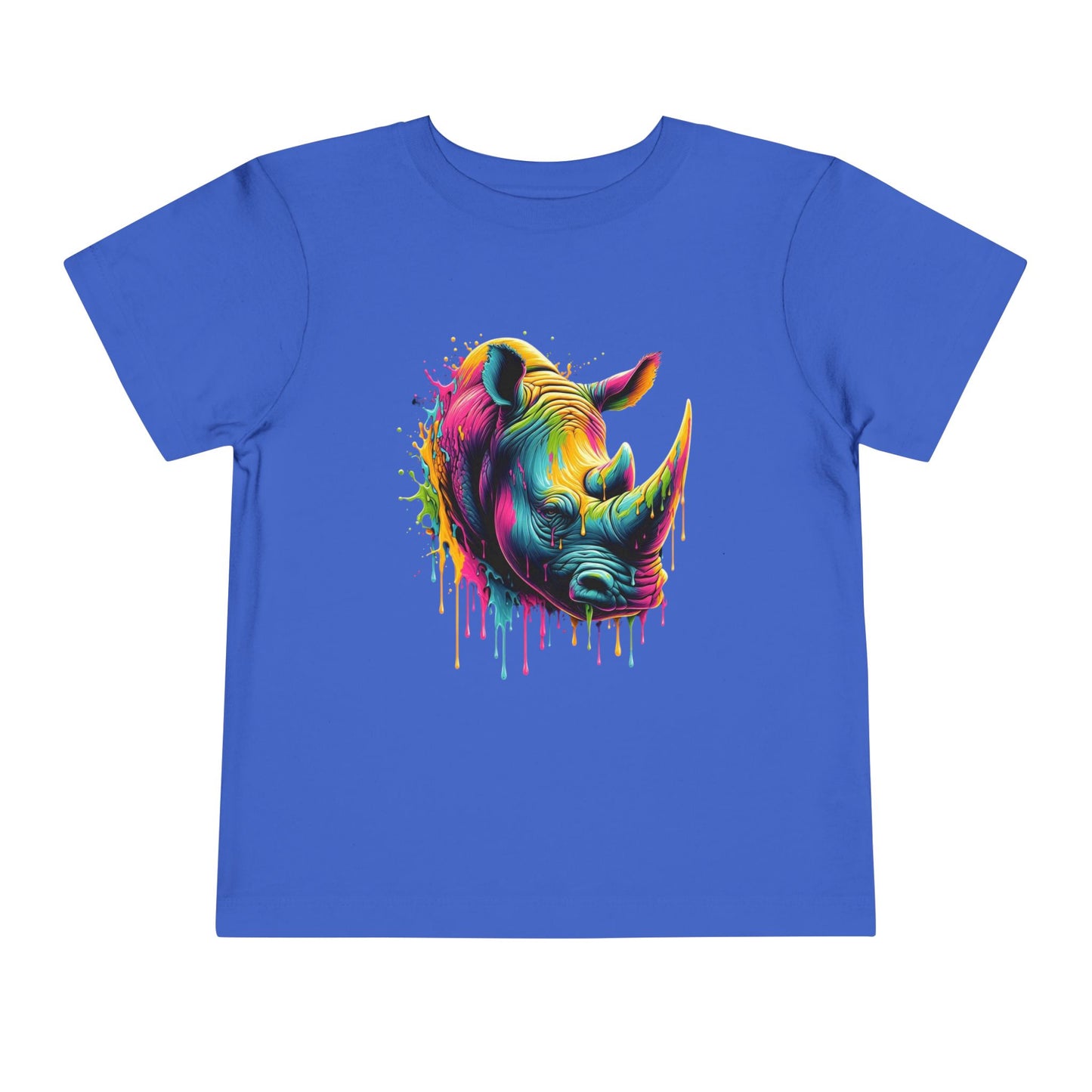 Colorful Rhino Toddler Tee