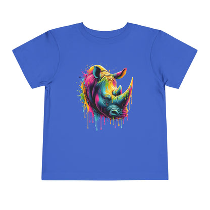 Colorful Rhino Toddler Tee