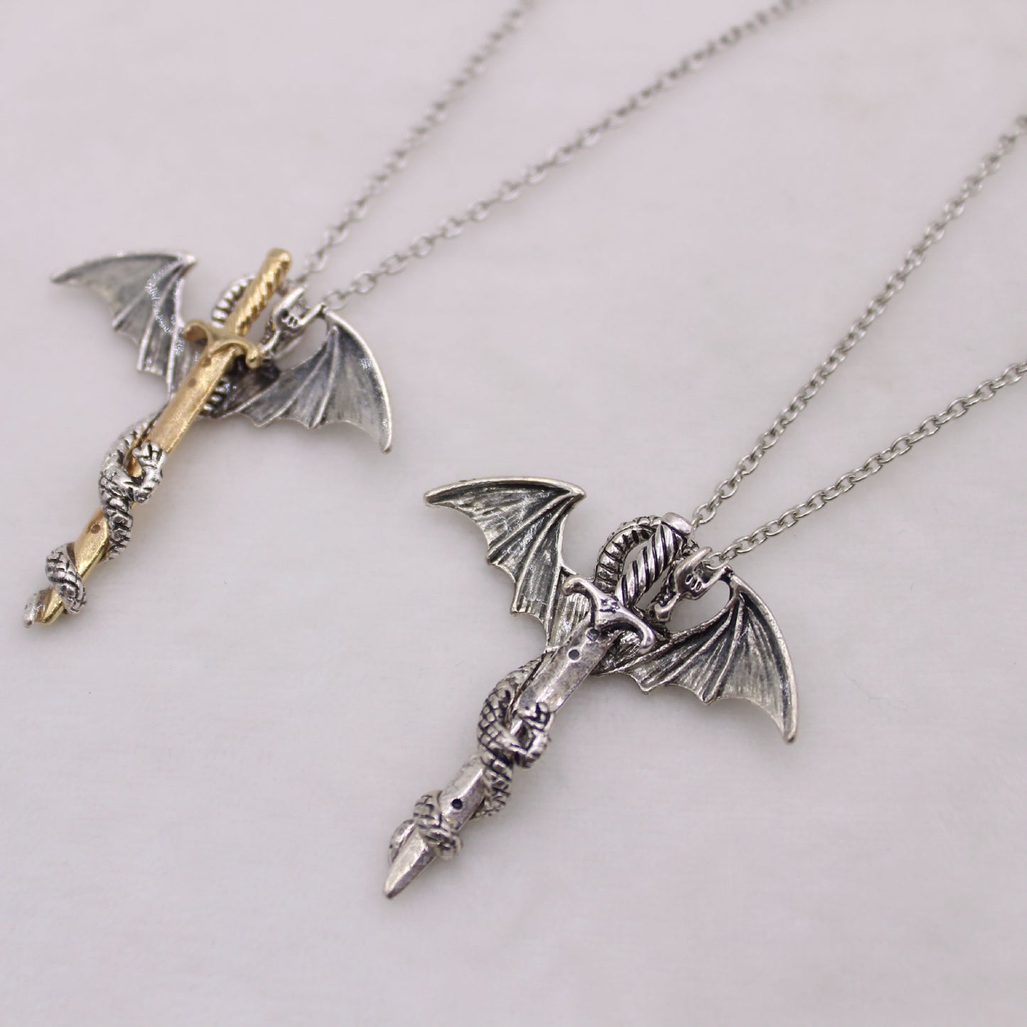 Glow In The Dark Dragon Sword Necklace