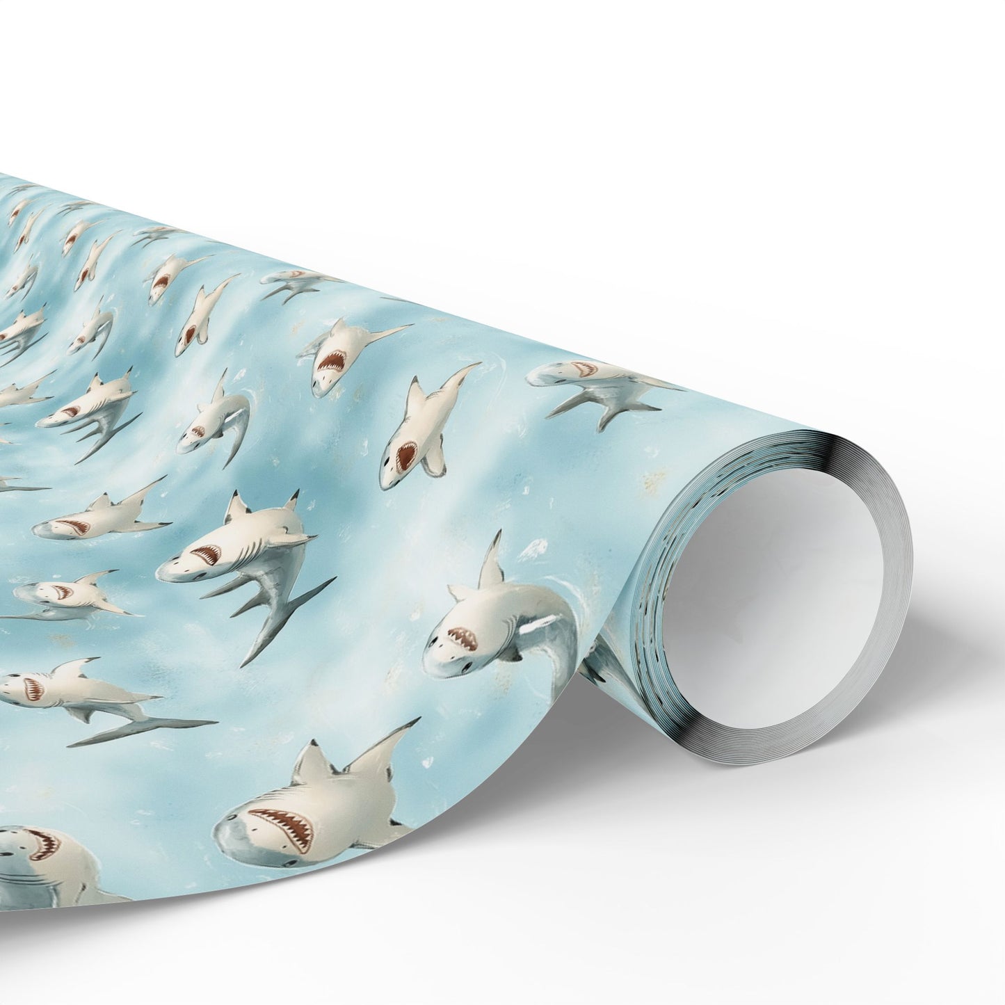 Cute Sharks Wrapping Paper