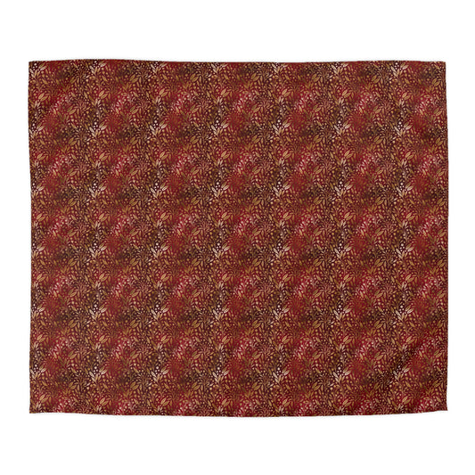 Royal Ember Blossoms Microfiber Duvet Cover