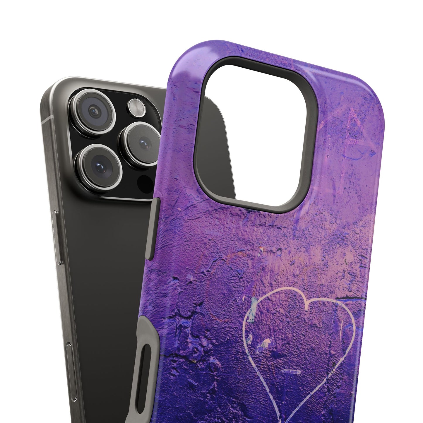 Purple Heart Wall MagSafe® Compatible Tough Case for iPhone