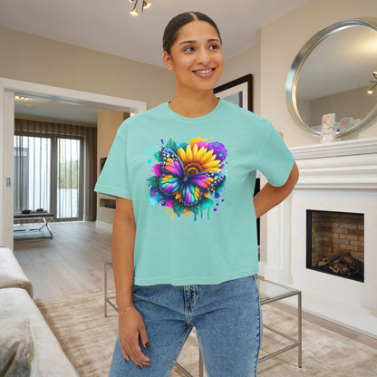 Bloom & Flutter Women's Boxy Tee