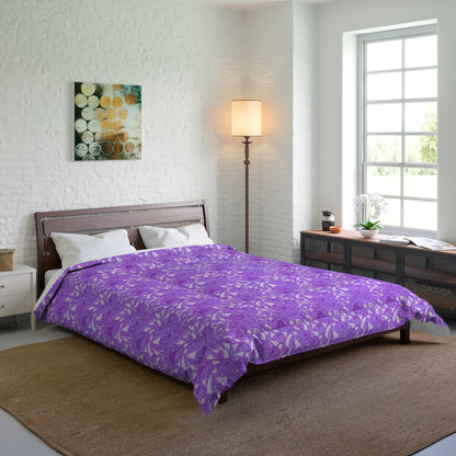Lavender Peony Symphony Comforter