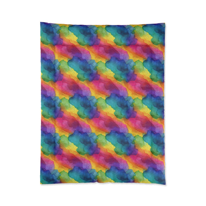 Rainbow Watercolors Comforter
