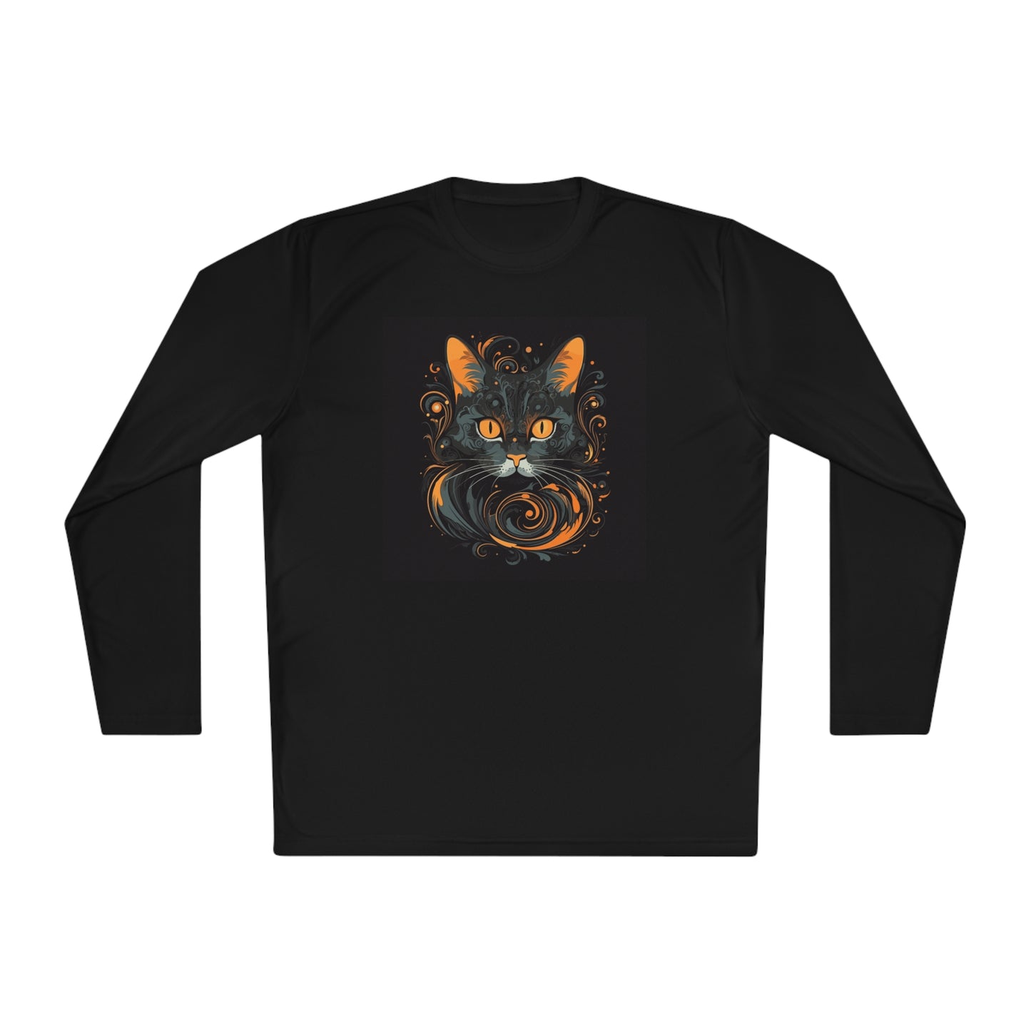 Creepy Black Cats 5 Adult Long Sleeve Tee