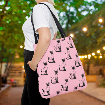 Siamese Charm – Pink Whisper Canvas Tote Bag