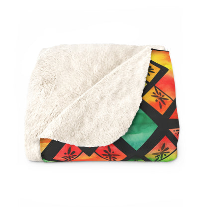 Freedom Flame Sherpa Fleece Blanket