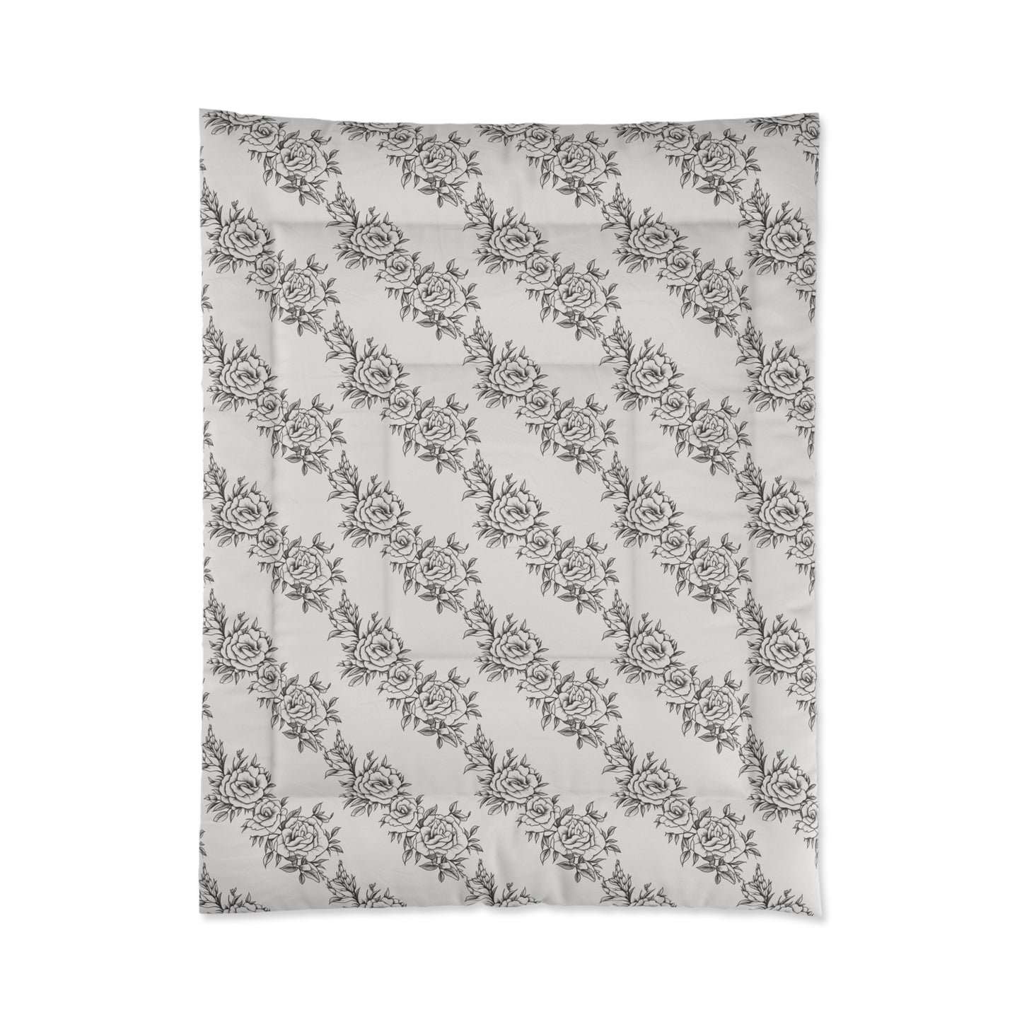 Midnight Rose Sketch Comforter
