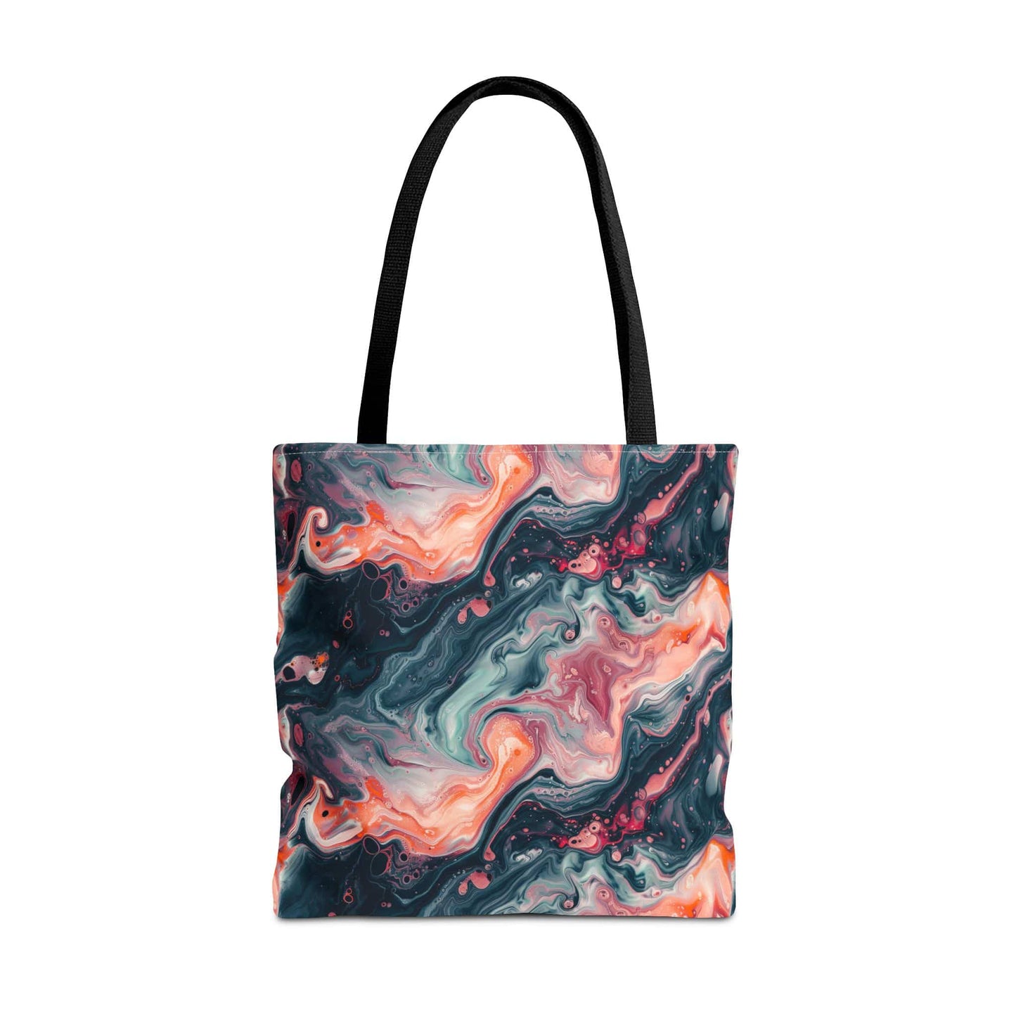 Pink Venom Marble Canvas Tote Bag