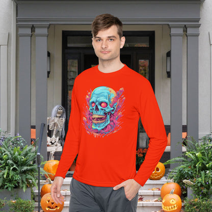 Psycho Skull Adult Long Sleeve Tee