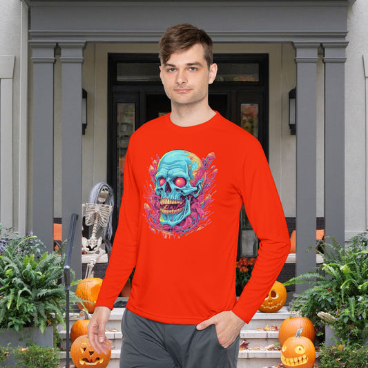 Psycho Skull Adult Long Sleeve Tee