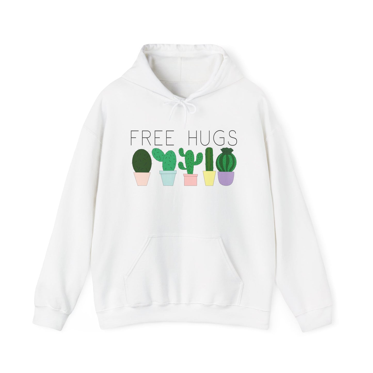 Free Hugs (Cactus) Heavy Blend™ Hooded Sweatshirt