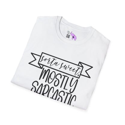 Sorta Sweet Mostly Sarcastic Adult T-shirt