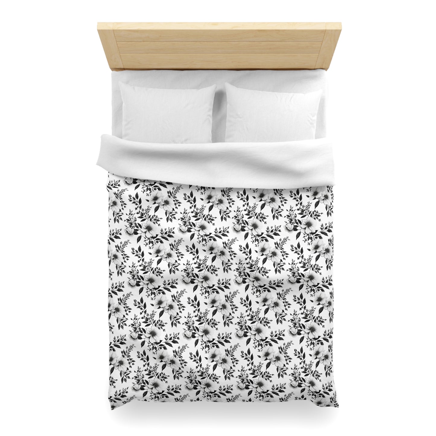Garden Sketch Microfiber Duvet Cover