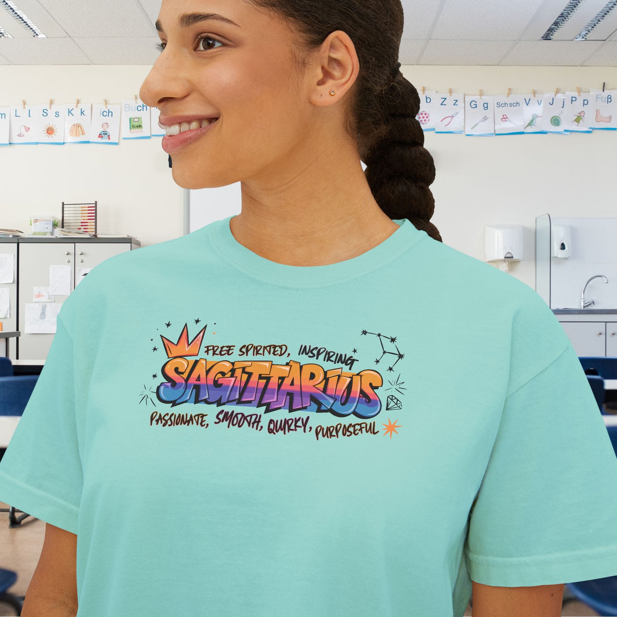 Sagittarius Street Art Women's Boxy Tee