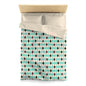 Teal/White Harlequin Microfiber Duvet Cover
