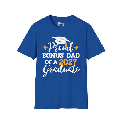Proud Bonus Dad of a 2027 Graduate Adult T-shirt