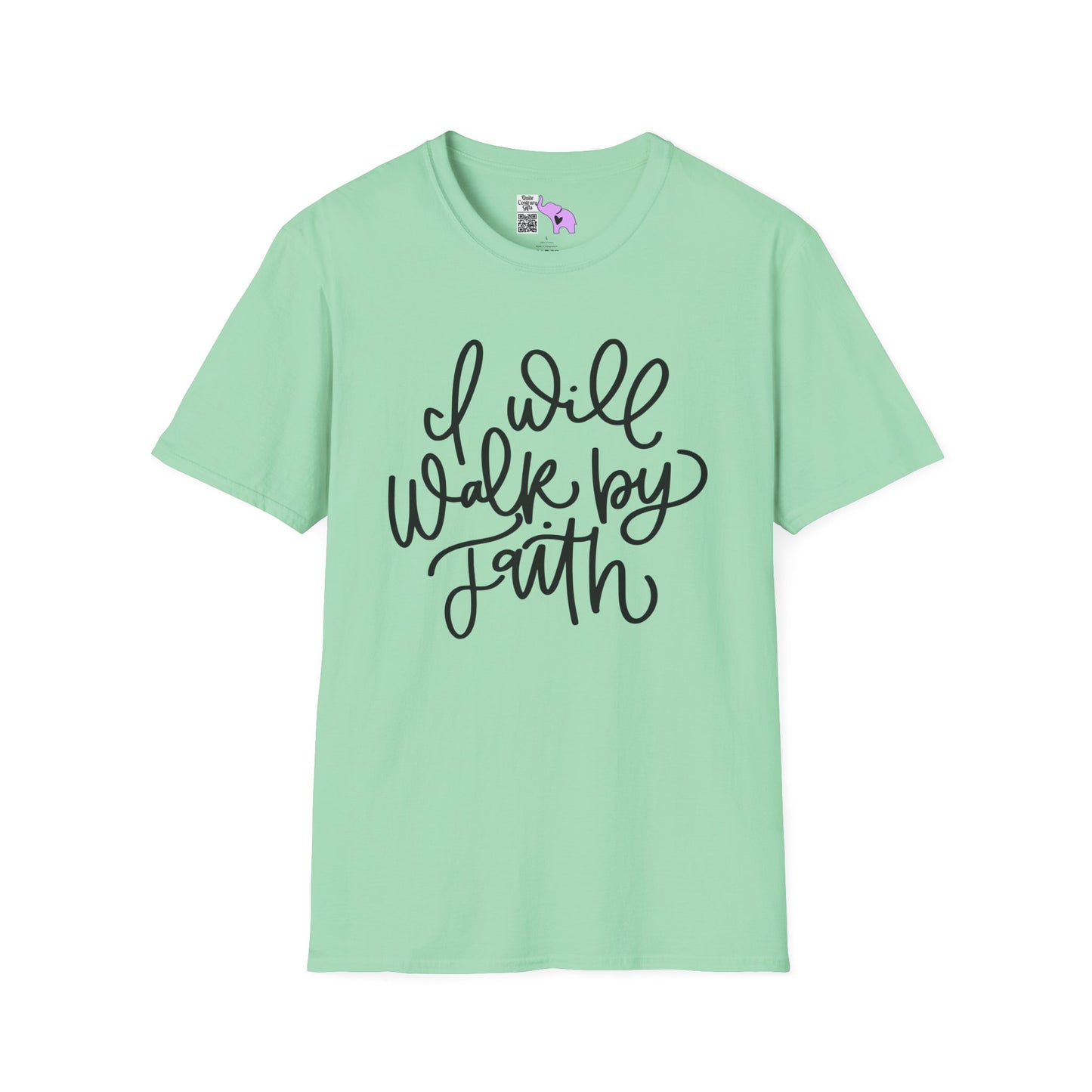 I Will Walk by Faith Adult T-shirt